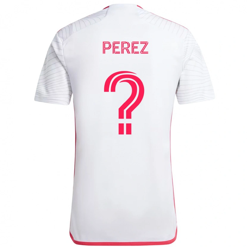 Danxen Criança Camisola Miguel Perez #0 Branco Magenta Alternativa 2025/26 Camisa Brasil