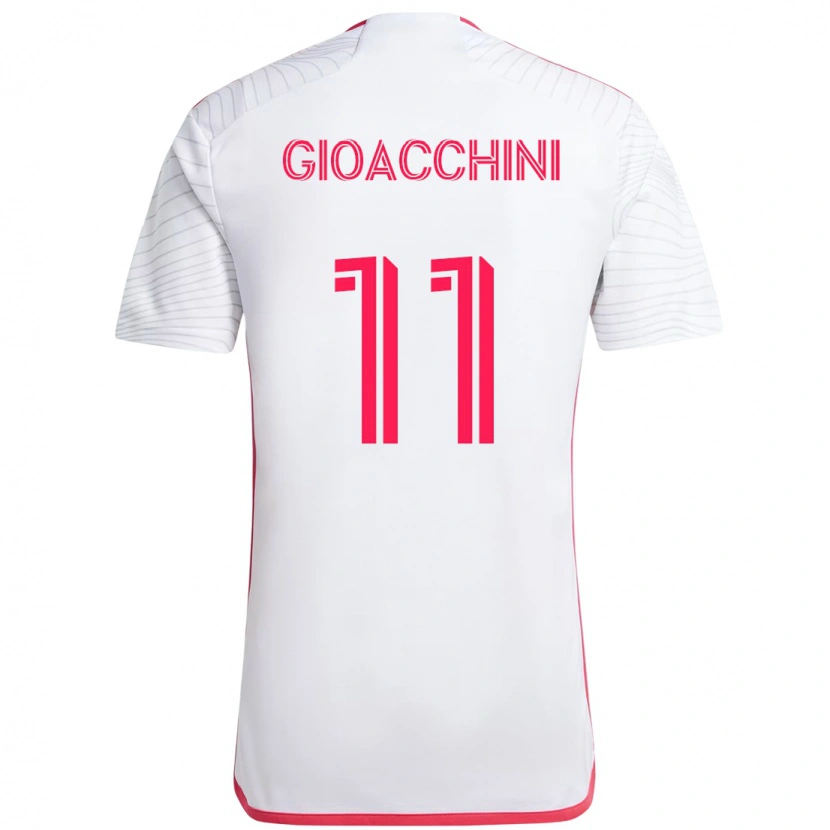 Danxen Criança Camisola Nicholas Gioacchini #11 Branco Magenta Alternativa 2025/26 Camisa Brasil
