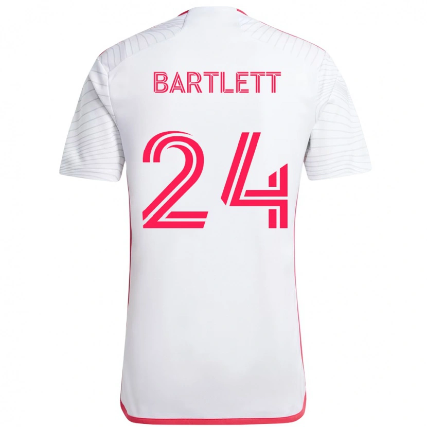 Danxen Criança Camisola Lucas Bartlett #24 Branco Magenta Alternativa 2025/26 Camisa Brasil