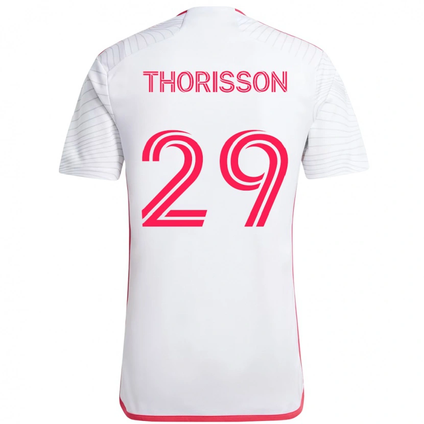 Danxen Criança Camisola Nökkvi Thórisson #29 Branco Magenta Alternativa 2025/26 Camisa Brasil