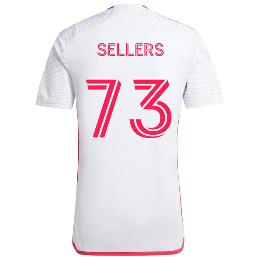 Danxen Criança Camisola Braydon Sellers #73 Branco Magenta Alternativa 2025/26 Camisa Brasil