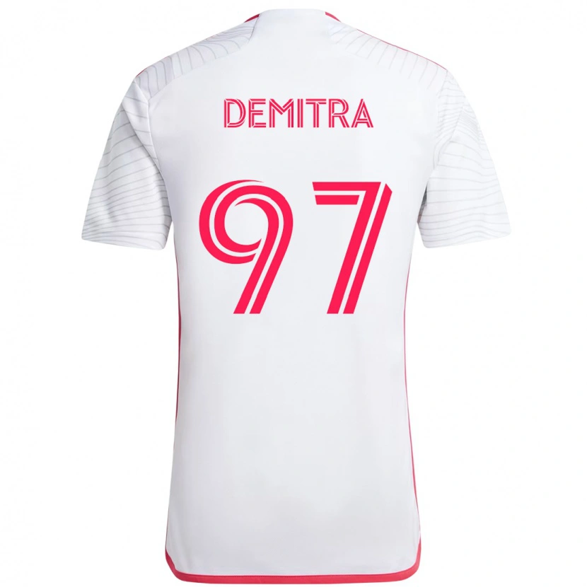 Danxen Criança Camisola Lucas Demitra #97 Branco Magenta Alternativa 2025/26 Camisa Brasil