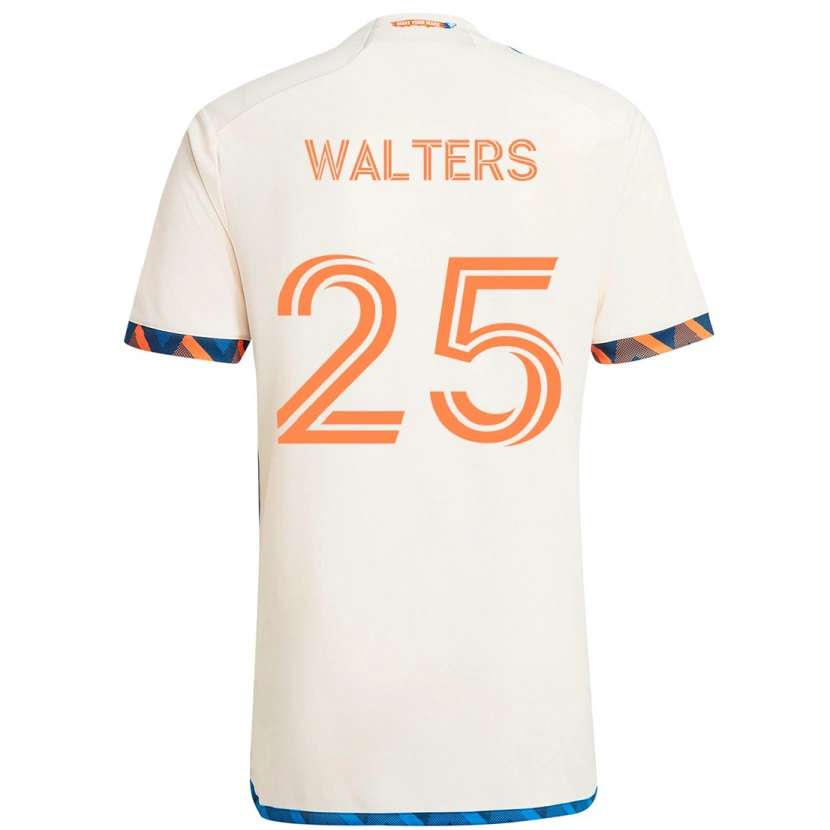 Danxen Criança Camisola Paul Walters #25 Branco Azul Laranja Alternativa 2025/26 Camisa Brasil