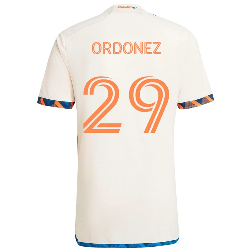 Danxen Criança Camisola Arquímides Ordóñez #29 Branco Azul Laranja Alternativa 2025/26 Camisa Brasil
