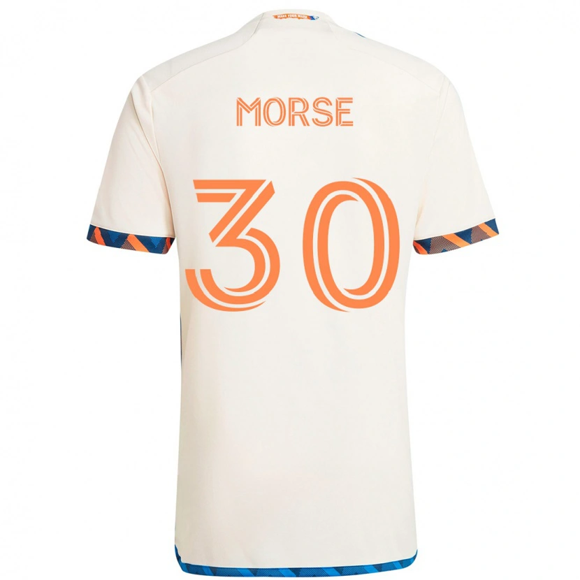 Danxen Criança Camisola Hunter Morse #30 Branco Azul Laranja Alternativa 2025/26 Camisa Brasil