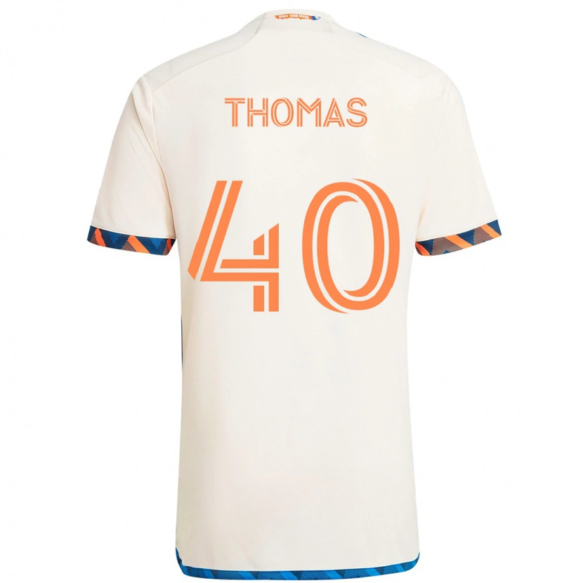 Danxen Criança Camisola Kai Thomas #40 Branco Azul Laranja Alternativa 2025/26 Camisa Brasil