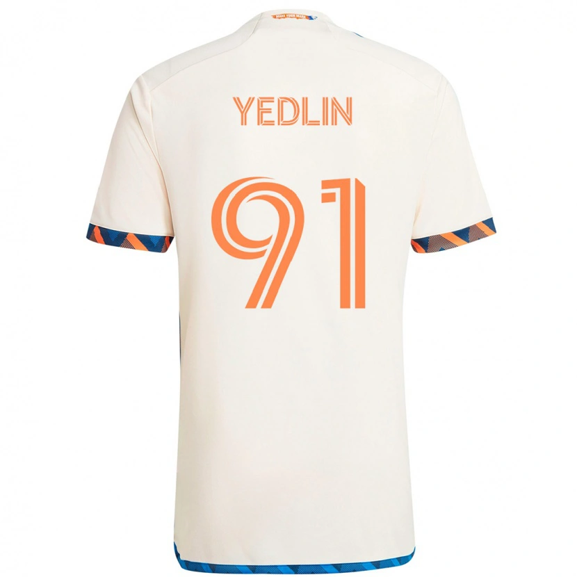 Danxen Criança Camisola Deandre Yedlin #91 Branco Azul Laranja Alternativa 2025/26 Camisa Brasil