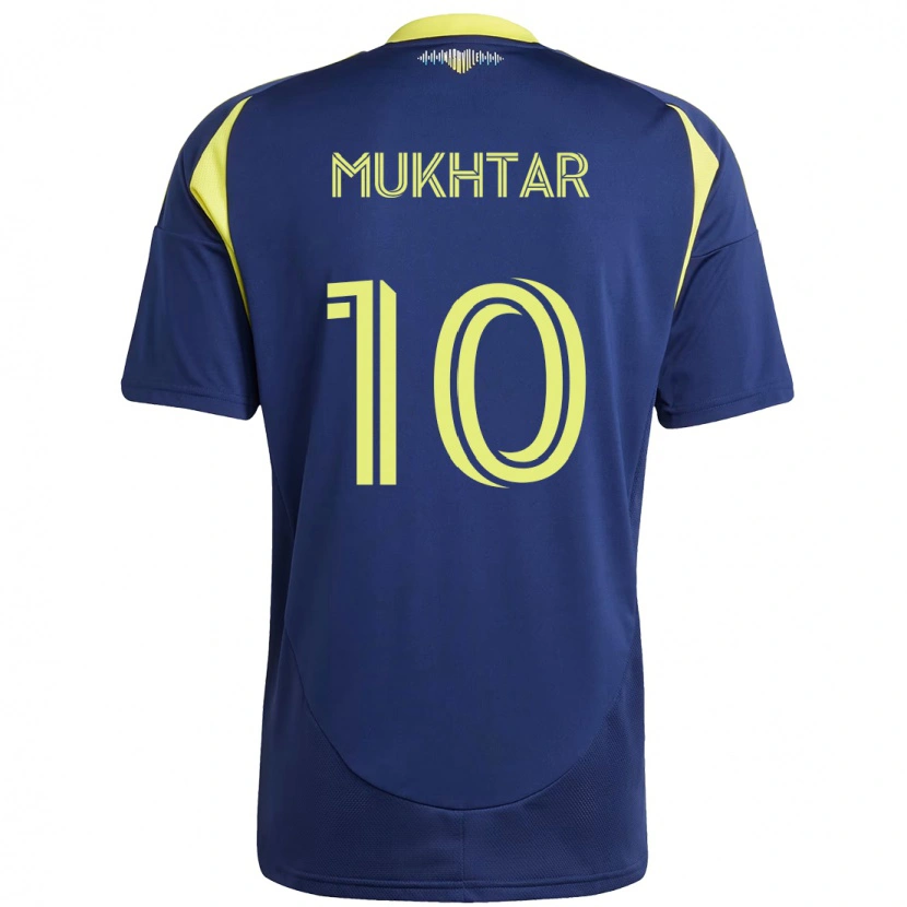 Danxen Criança Camisola Hany Mukhtar #10 Azul Marinho Amarelo Alternativa 2025/26 Camisa Brasil