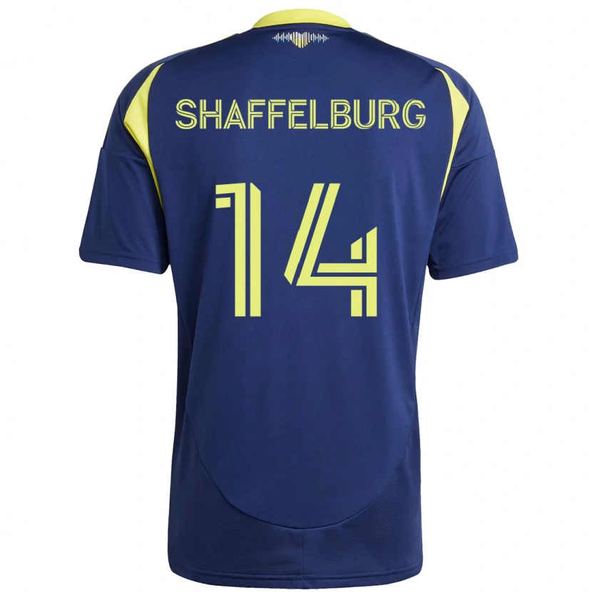 Danxen Criança Camisola Jacob Shaffelburg #14 Azul Marinho Amarelo Alternativa 2025/26 Camisa Brasil
