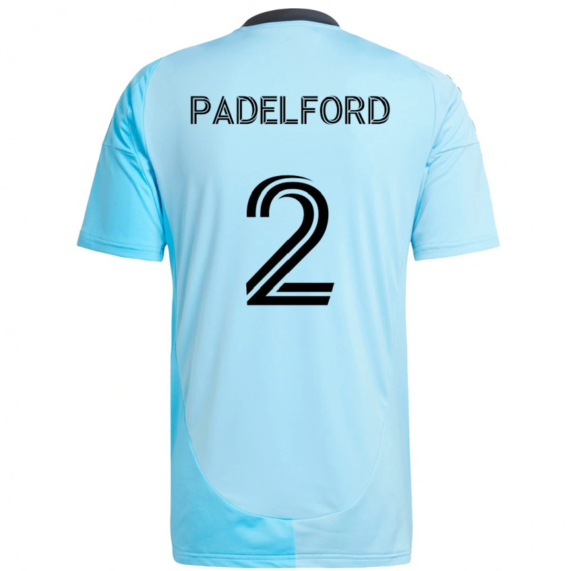 Danxen Criança Camisola Devin Padelford #2 Azul Celeste Alternativa 2025/26 Camisa Brasil