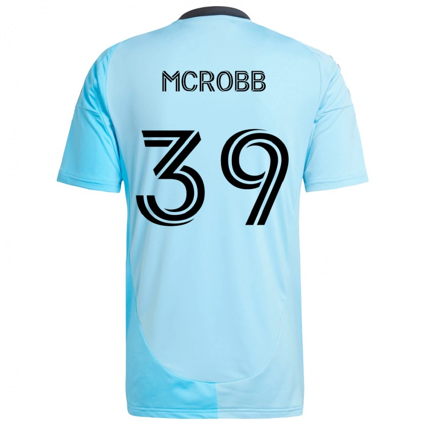 Danxen Criança Camisola Finn Mcrobb #39 Azul Celeste Alternativa 2025/26 Camisa Brasil