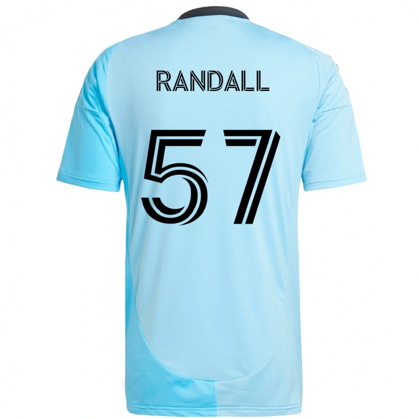 Danxen Criança Camisola Darius Randell #57 Azul Celeste Alternativa 2025/26 Camisa Brasil