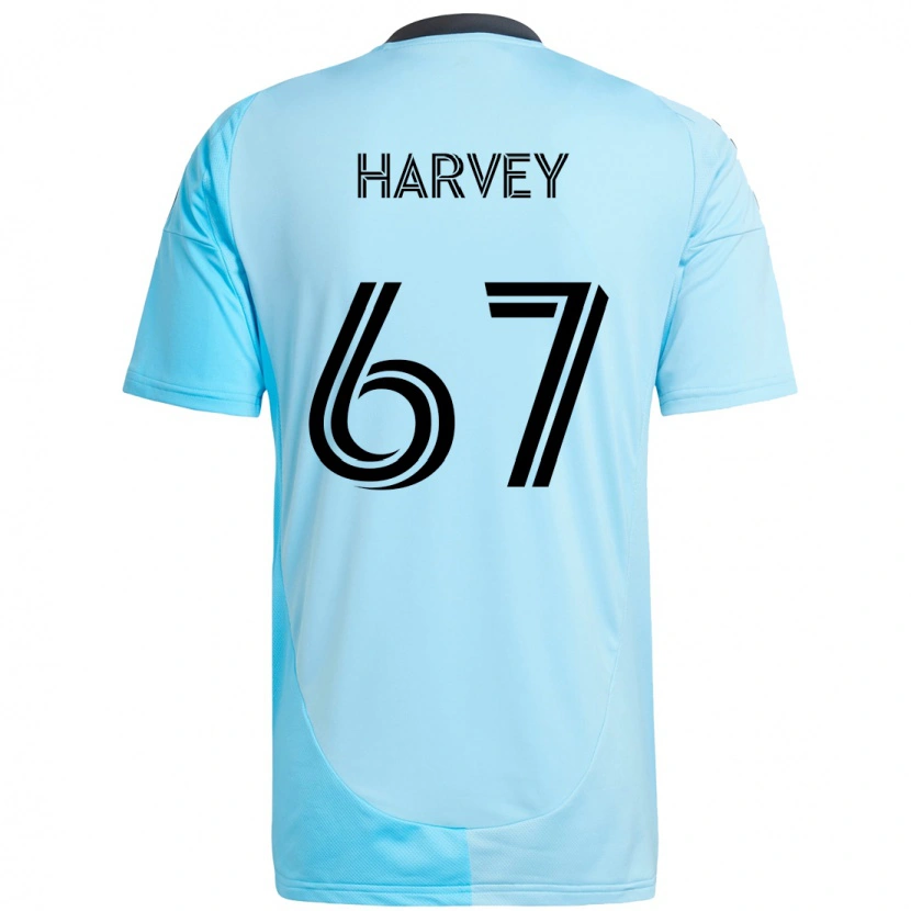 Danxen Criança Camisola Carlos Harvey #67 Azul Celeste Alternativa 2025/26 Camisa Brasil