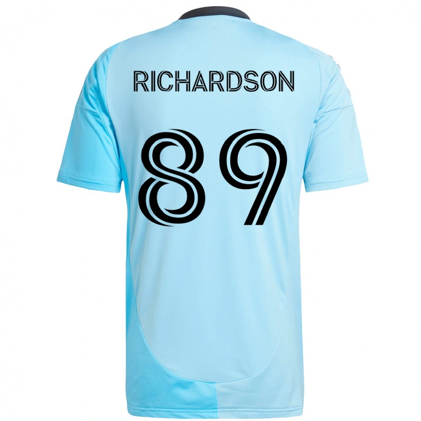 Danxen Criança Camisola Nick Richardson #89 Azul Celeste Alternativa 2025/26 Camisa Brasil
