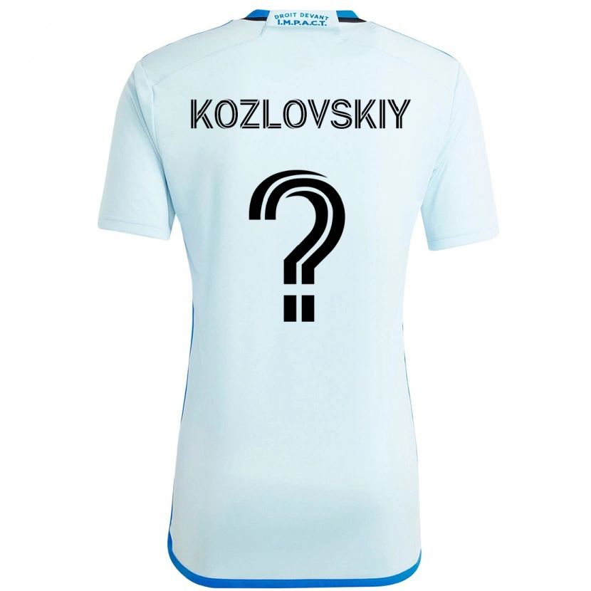 Danxen Criança Camisola Sergei Kozlovskiy #0 Azul Celeste Azul Escuro Alternativa 2025/26 Camisa Brasil