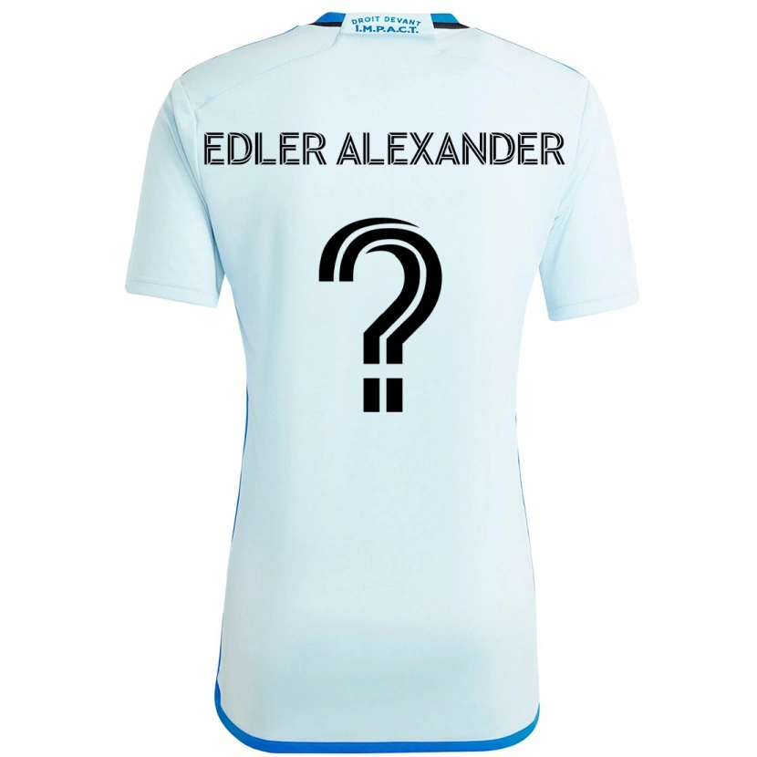 Danxen Criança Camisola Guesly Edler Alexander #0 Azul Celeste Azul Escuro Alternativa 2025/26 Camisa Brasil