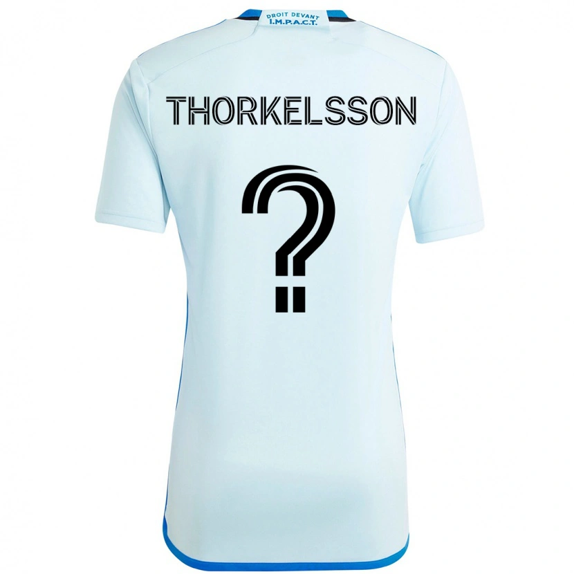 Danxen Criança Camisola Róbert Orri Thorkelsson #0 Azul Celeste Azul Escuro Alternativa 2025/26 Camisa Brasil