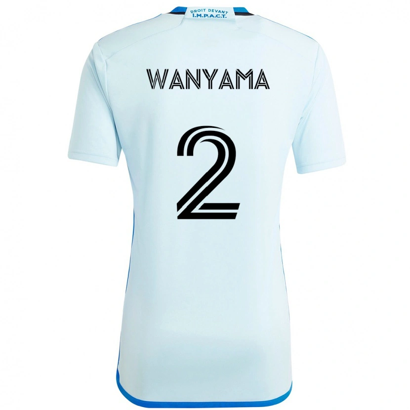 Danxen Criança Camisola Victor Wanyama #2 Azul Celeste Azul Escuro Alternativa 2025/26 Camisa Brasil