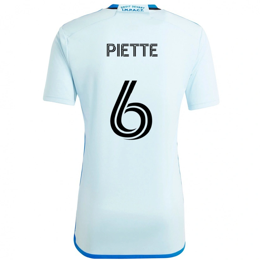 Danxen Criança Camisola Samuel Piette #6 Azul Celeste Azul Escuro Alternativa 2025/26 Camisa Brasil