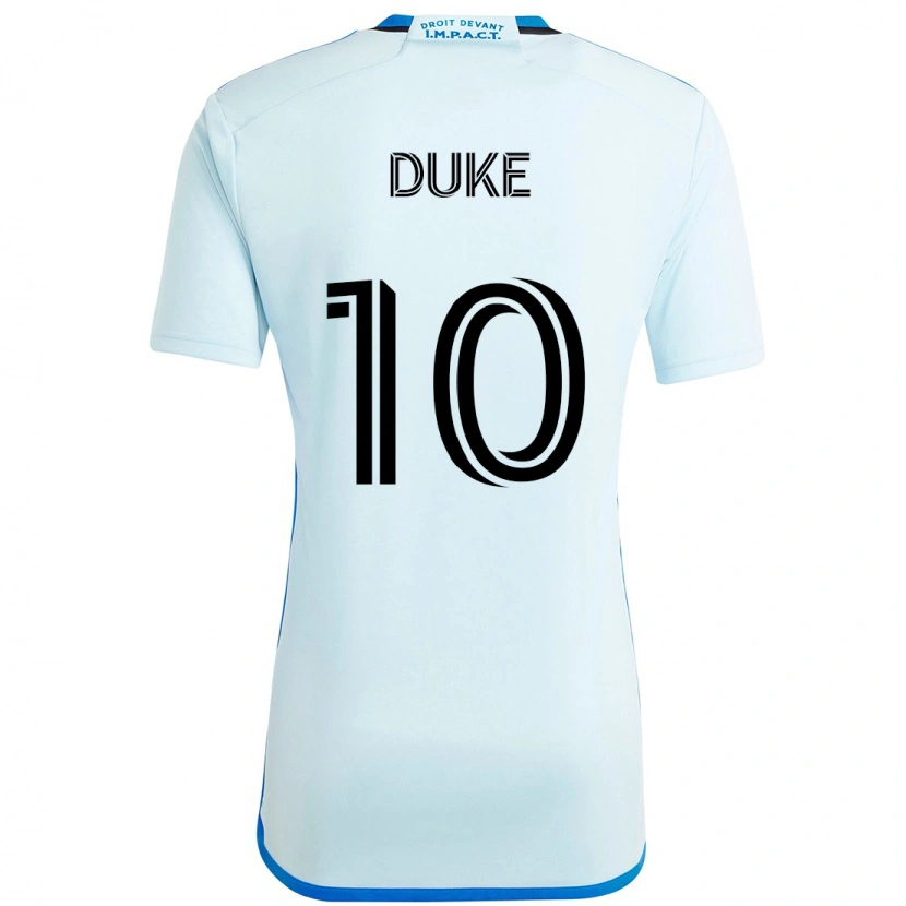 Danxen Criança Camisola Bryce Duke #10 Azul Celeste Azul Escuro Alternativa 2025/26 Camisa Brasil