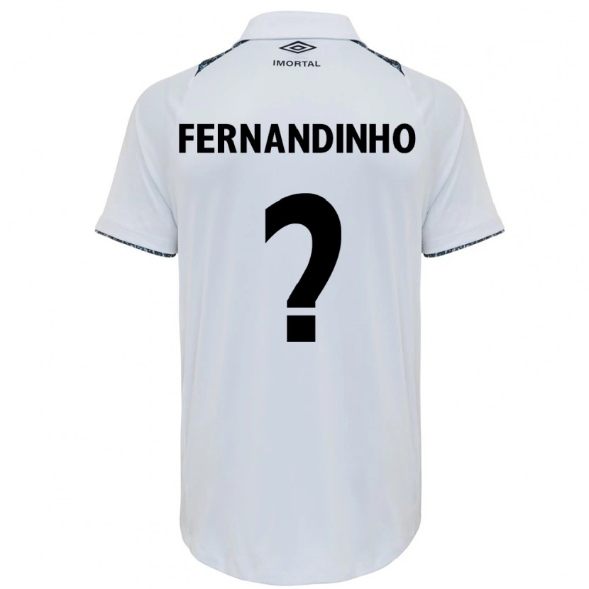 Danxen Criança Camisola Fernandinho #0 Branco Azul Alternativa 2025/26 Camisa Brasil