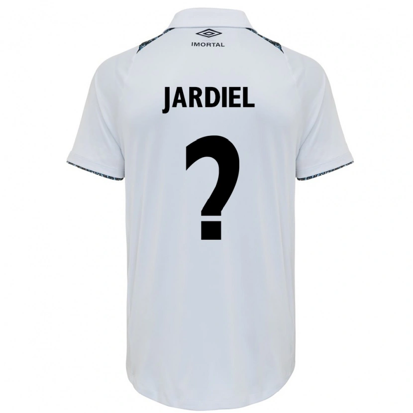 Danxen Criança Camisola Jardiel #0 Branco Azul Alternativa 2025/26 Camisa Brasil