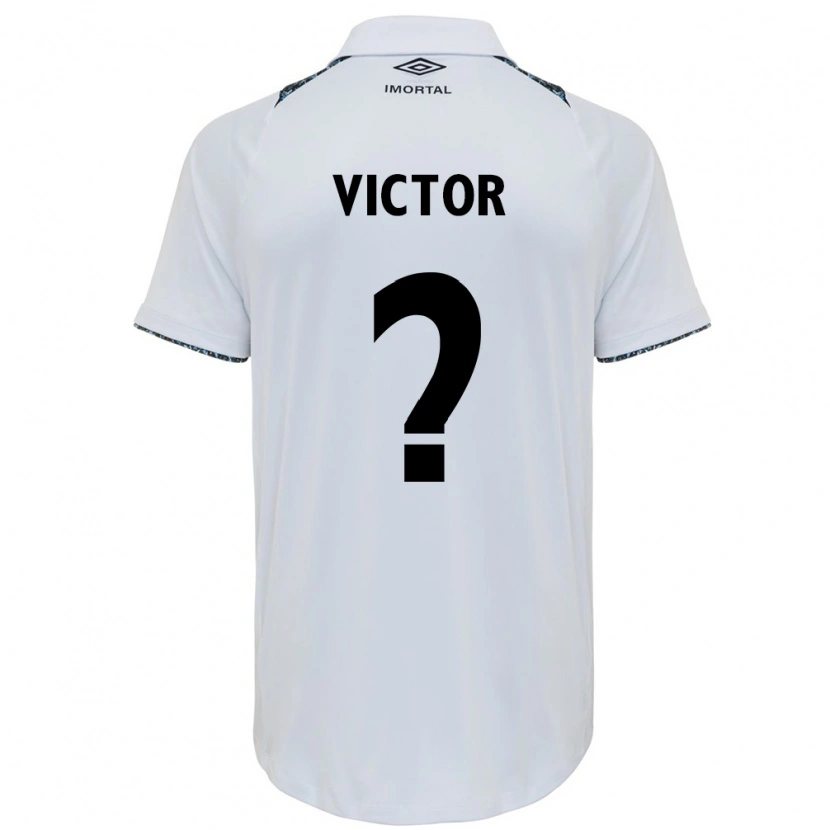 Danxen Criança Camisola João Victor #0 Branco Azul Alternativa 2025/26 Camisa Brasil