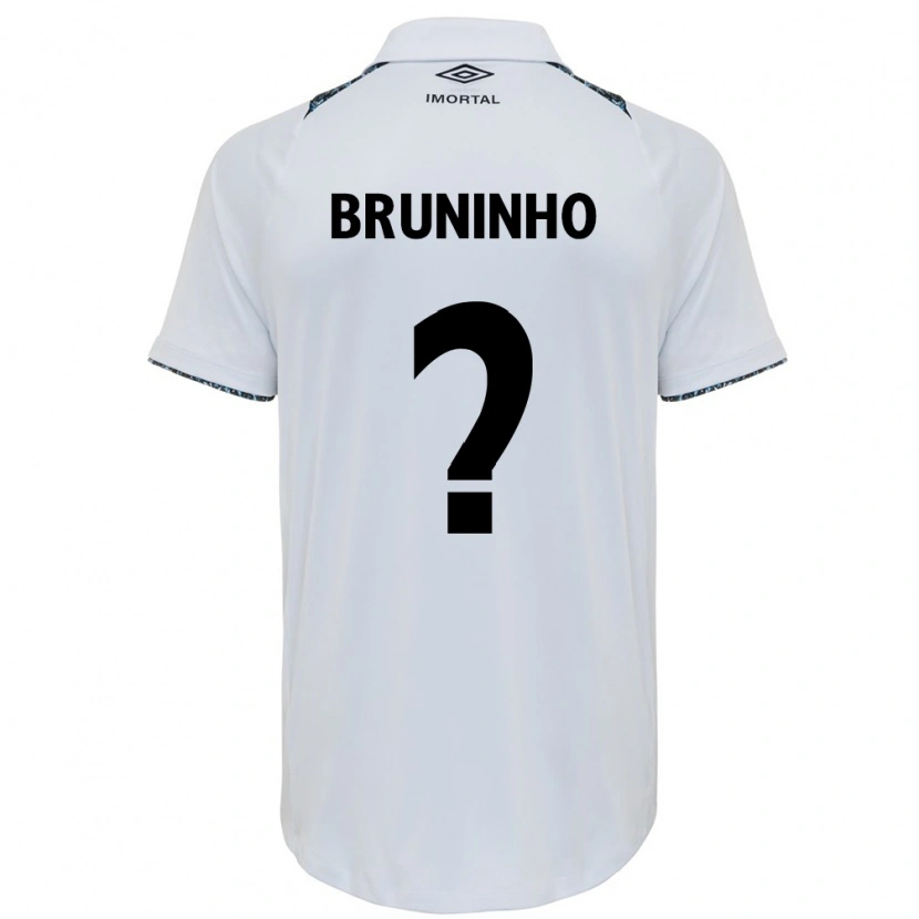 Danxen Criança Camisola Bruninho #0 Branco Azul Alternativa 2025/26 Camisa Brasil