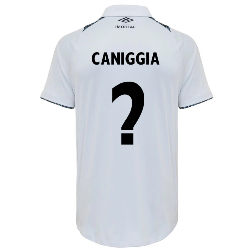 Danxen Criança Camisola Lucas Caniggia #0 Branco Azul Alternativa 2025/26 Camisa Brasil