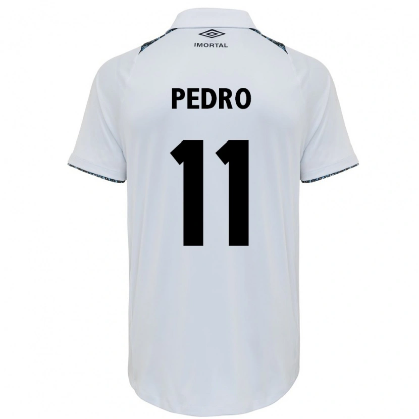 Danxen Criança Camisola João Pedro #11 Branco Azul Alternativa 2025/26 Camisa Brasil