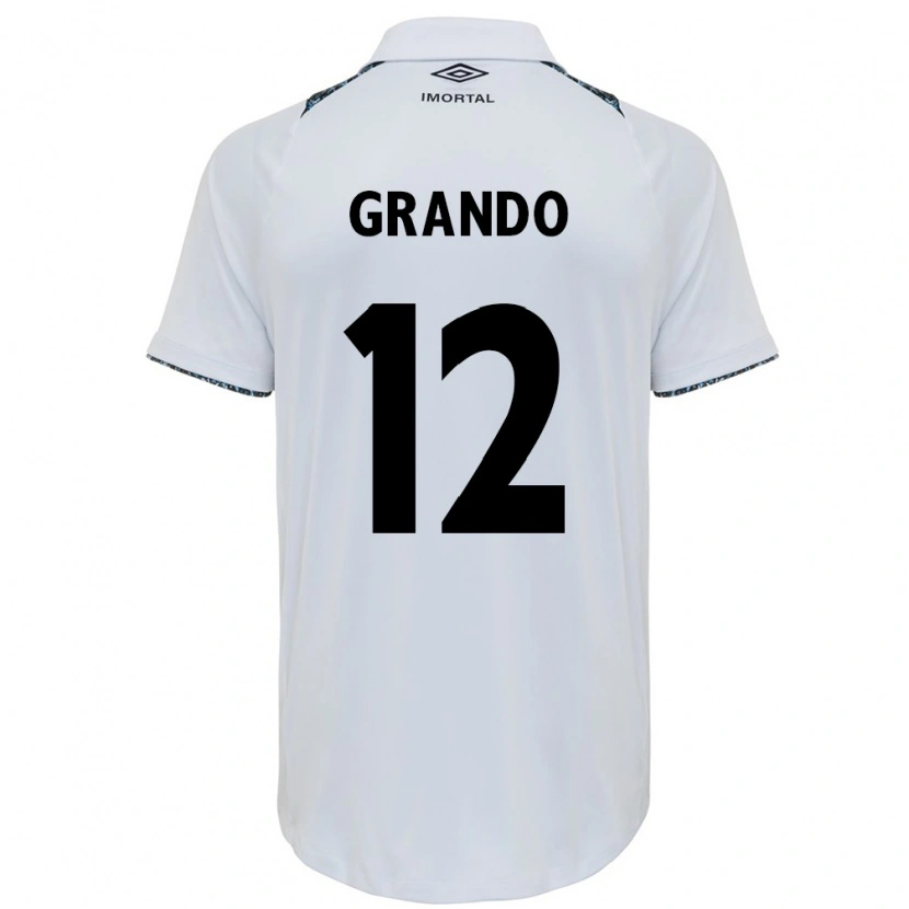 Danxen Criança Camisola Gabriel Grando #12 Branco Azul Alternativa 2025/26 Camisa Brasil