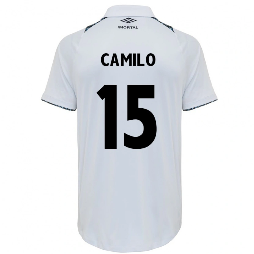Danxen Criança Camisola Camilo #15 Branco Azul Alternativa 2025/26 Camisa Brasil