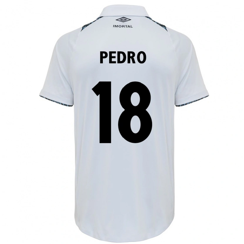 Danxen Criança Camisola João Pedro #18 Branco Azul Alternativa 2025/26 Camisa Brasil