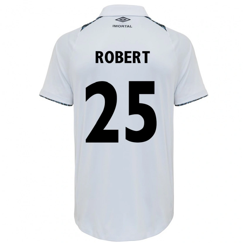 Danxen Criança Camisola Jhonata Robert #25 Branco Azul Alternativa 2025/26 Camisa Brasil