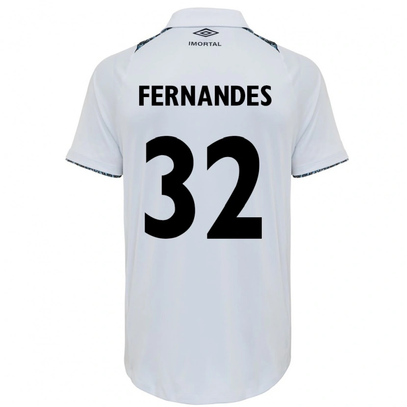 Danxen Criança Camisola Nathan Fernandes #32 Branco Azul Alternativa 2025/26 Camisa Brasil