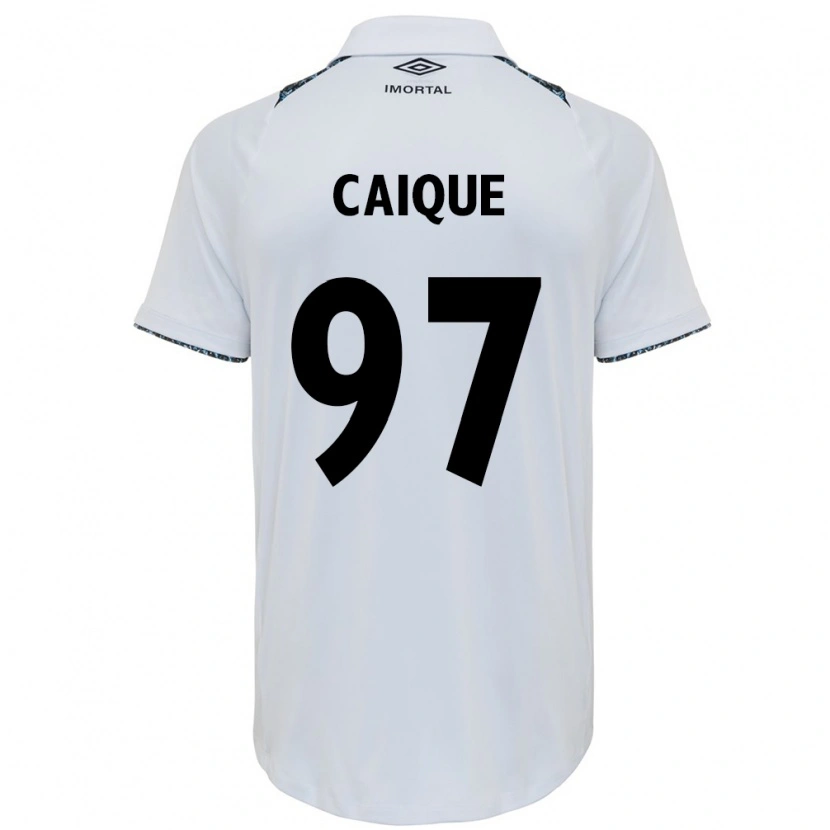 Danxen Criança Camisola Caíque #97 Branco Azul Alternativa 2025/26 Camisa Brasil