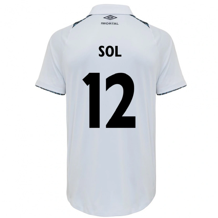Danxen Criança Camisola Sol #12 Branco Azul Alternativa 2025/26 Camisa Brasil