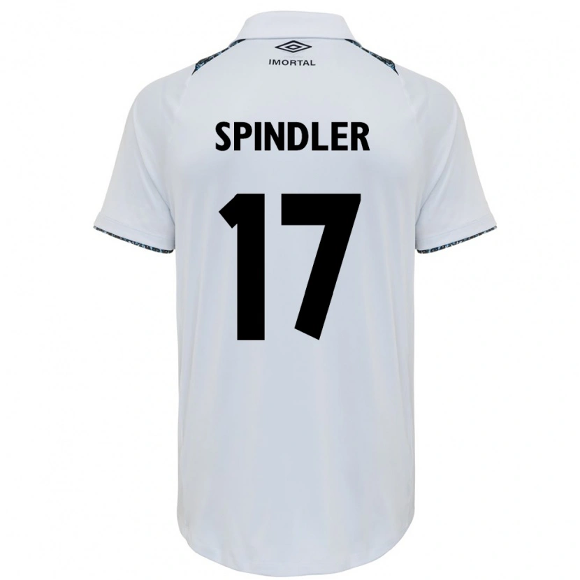 Danxen Criança Camisola Luana Spindler #17 Branco Azul Alternativa 2025/26 Camisa Brasil