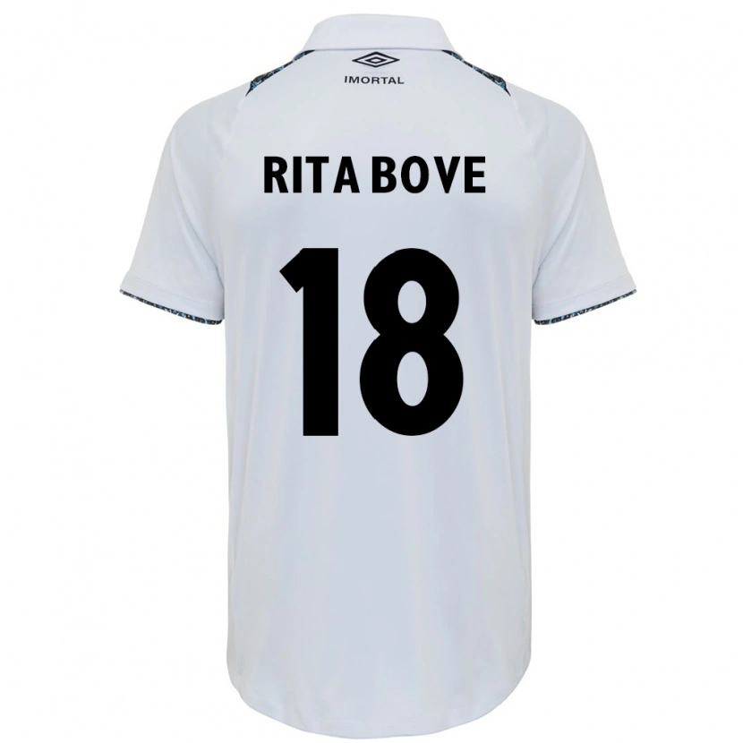 Danxen Criança Camisola Rita Bove #18 Branco Azul Alternativa 2025/26 Camisa Brasil