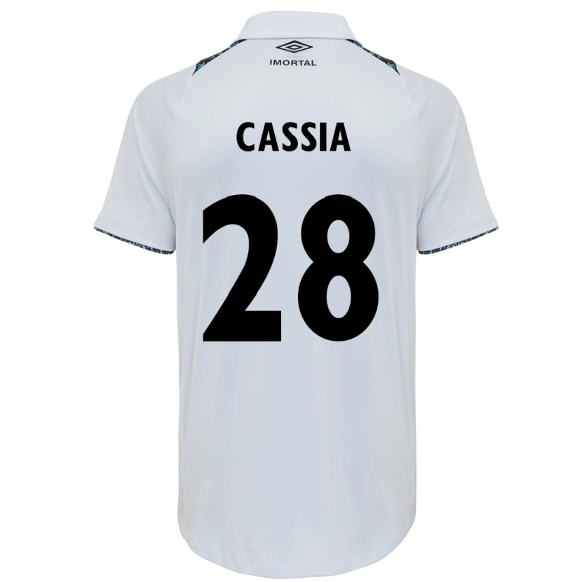 Danxen Criança Camisola Cássia #28 Branco Azul Alternativa 2025/26 Camisa Brasil