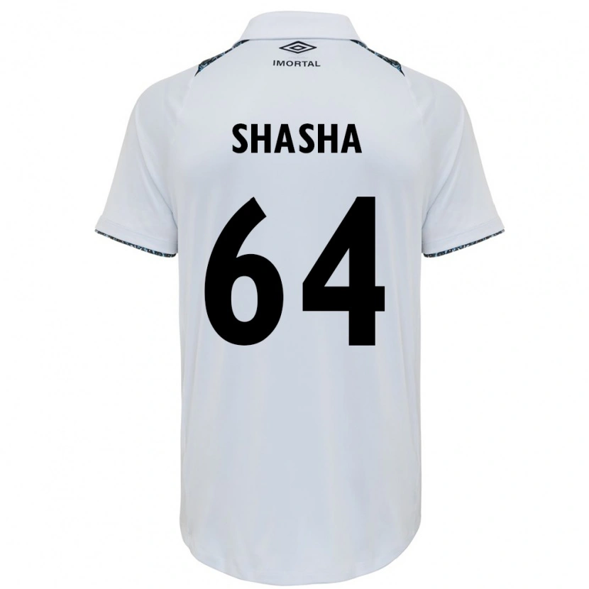 Danxen Criança Camisola Shashá #64 Branco Azul Alternativa 2025/26 Camisa Brasil