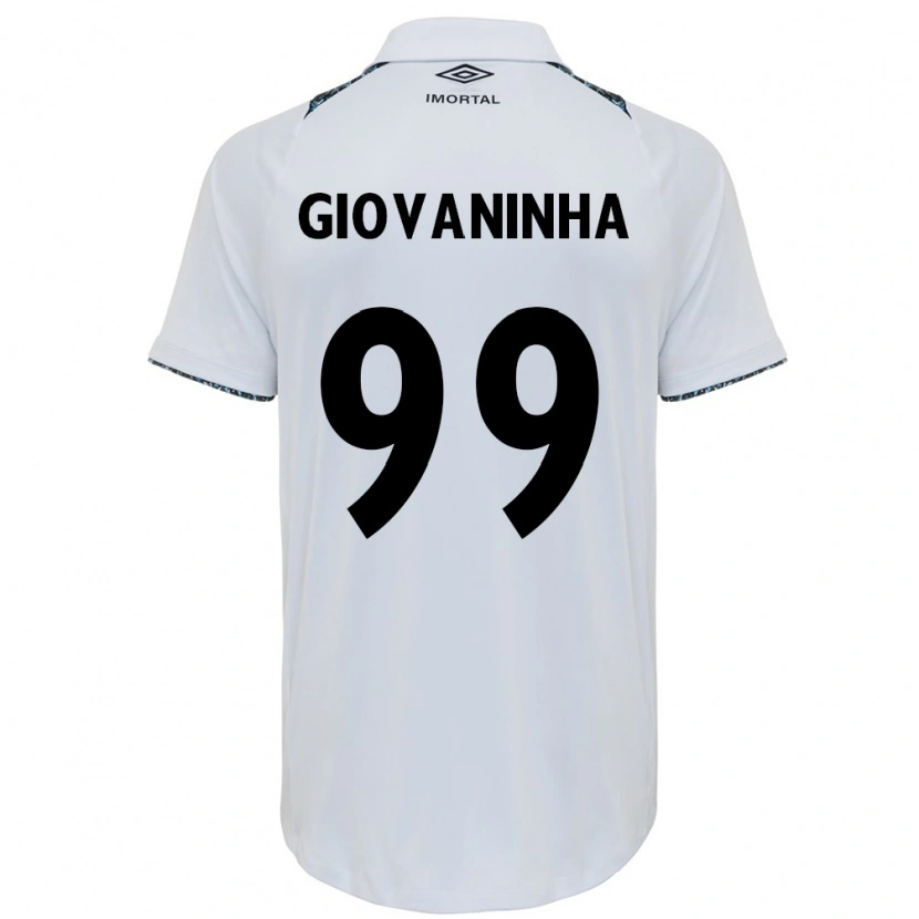 Danxen Criança Camisola Giovaninha #99 Branco Azul Alternativa 2025/26 Camisa Brasil