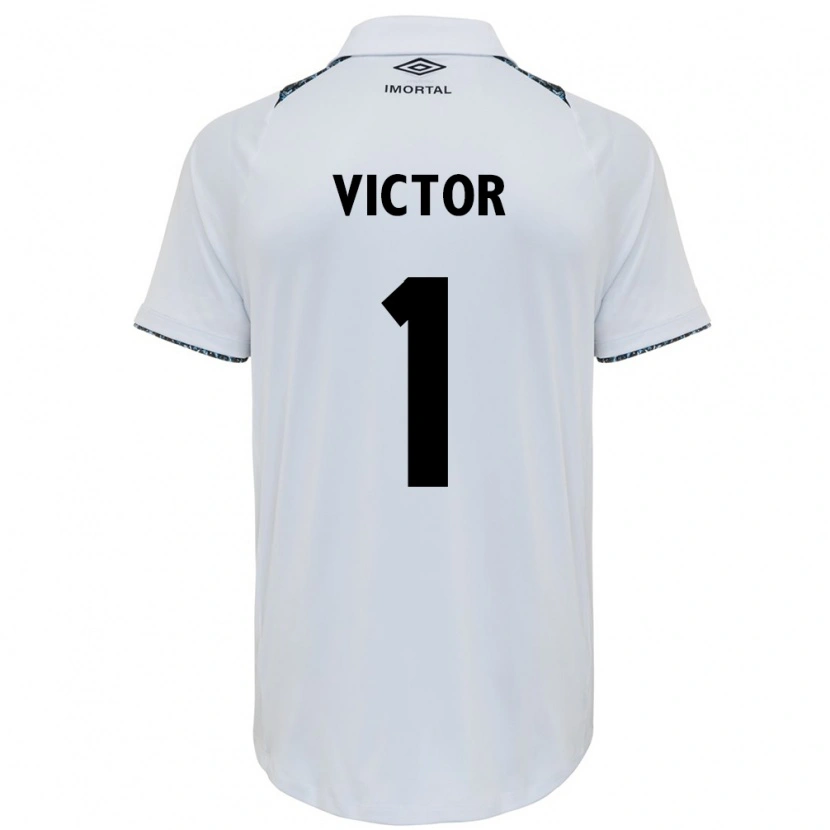 Danxen Criança Camisola Paulo Victor #1 Branco Azul Alternativa 2025/26 Camisa Brasil