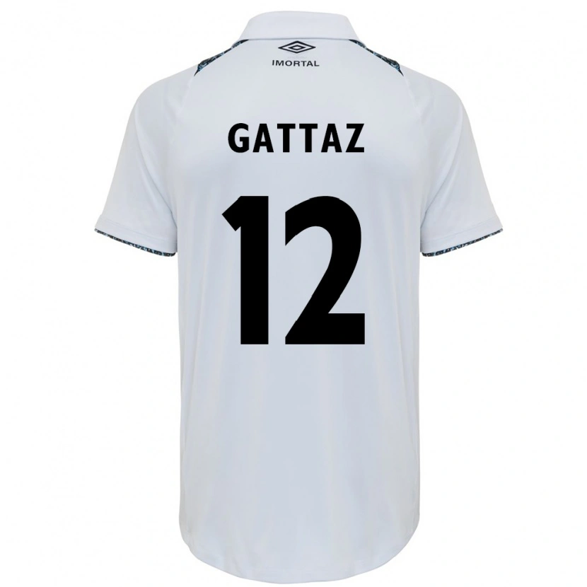 Danxen Criança Camisola Caroline De Oliveira Saad Gattaz #12 Branco Azul Alternativa 2025/26 Camisa Brasil