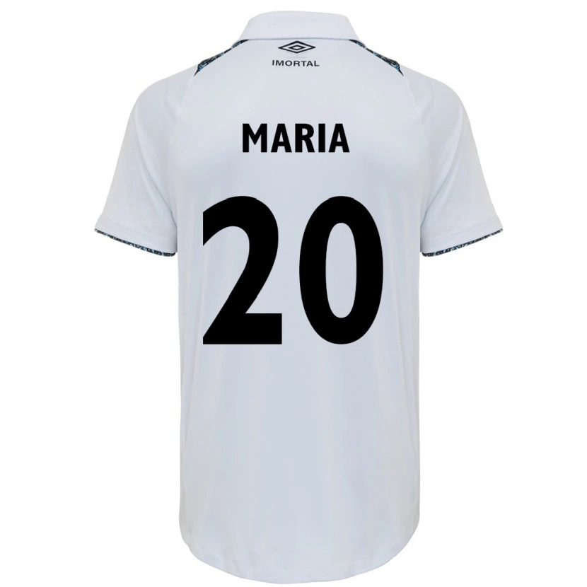 Danxen Criança Camisola Maria De Lourdes Ribeiro Silva #20 Branco Azul Alternativa 2025/26 Camisa Brasil