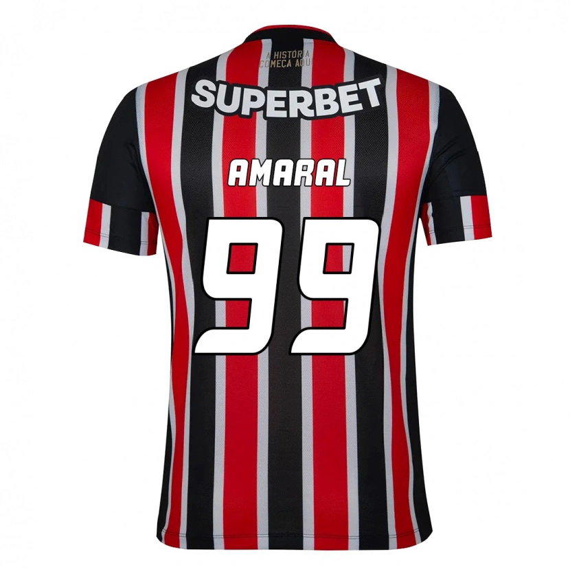 Danxen Criança Camisola Vitória Amaral #99 Preto Vermelho Alternativa 2025/26 Camisa Brasil