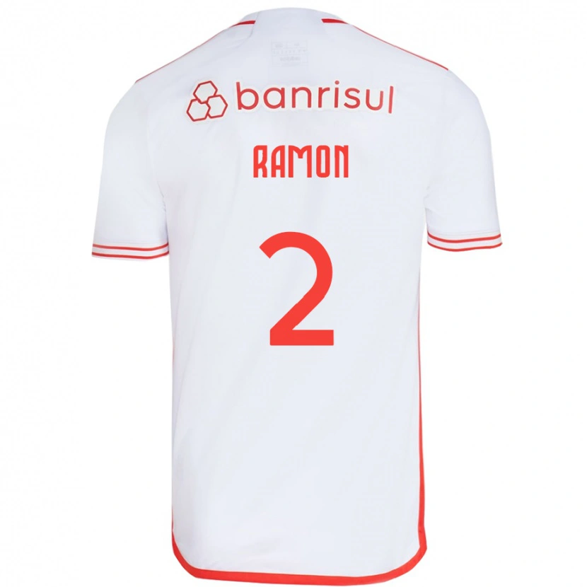 Danxen Criança Camisola Ramon #2 Branco Vermelho Alternativa 2025/26 Camisa Brasil