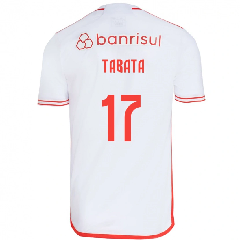 Danxen Criança Camisola Bruno Tabata #17 Branco Vermelho Alternativa 2025/26 Camisa Brasil