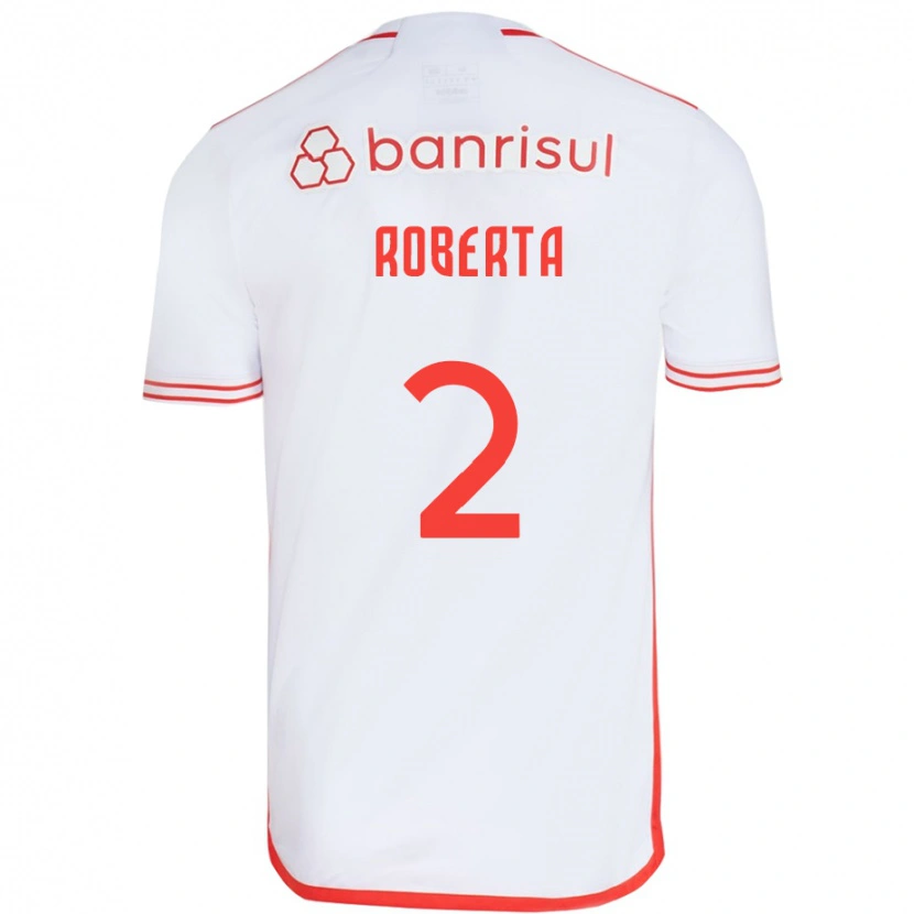 Danxen Criança Camisola Roberta #2 Branco Vermelho Alternativa 2025/26 Camisa Brasil