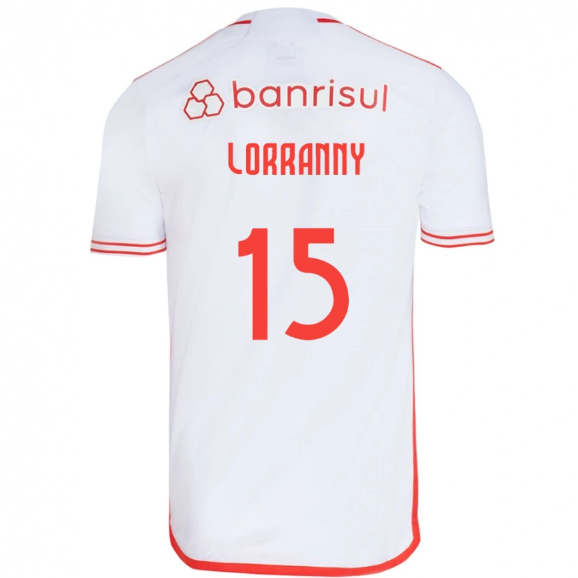 Danxen Criança Camisola Lorranny #15 Branco Vermelho Alternativa 2025/26 Camisa Brasil